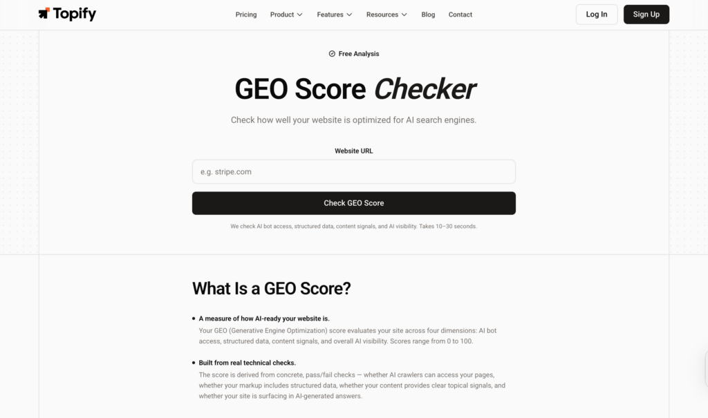 How to Check Your GEO Score for Free