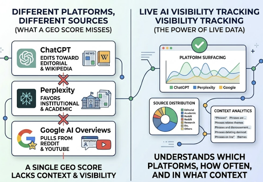 GEO Score vs. AI Visibility Score: Why You Need Both