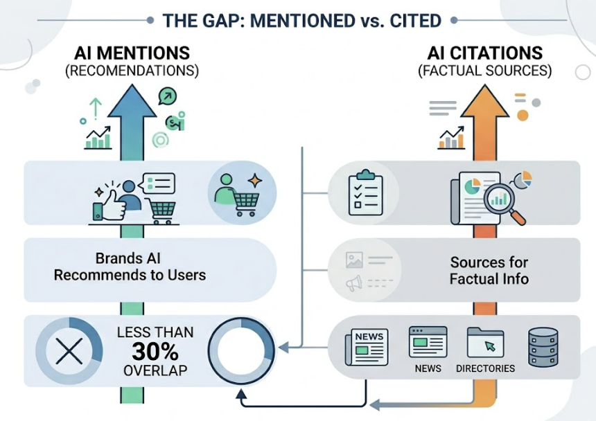 AI Brand Visibility vs. Search Visibility vs. Mentions