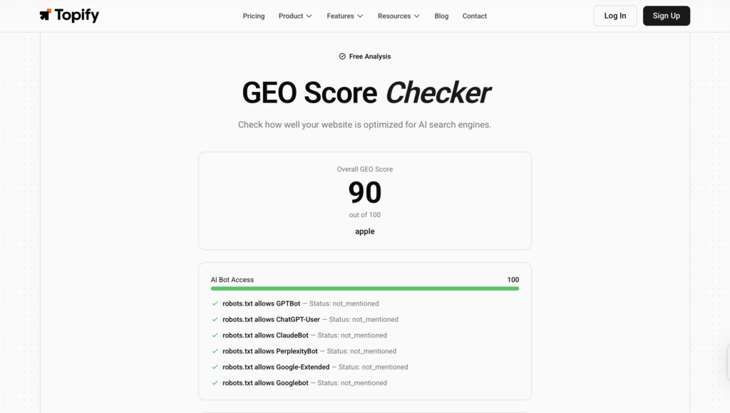 How to Check Your GEO Score for Free