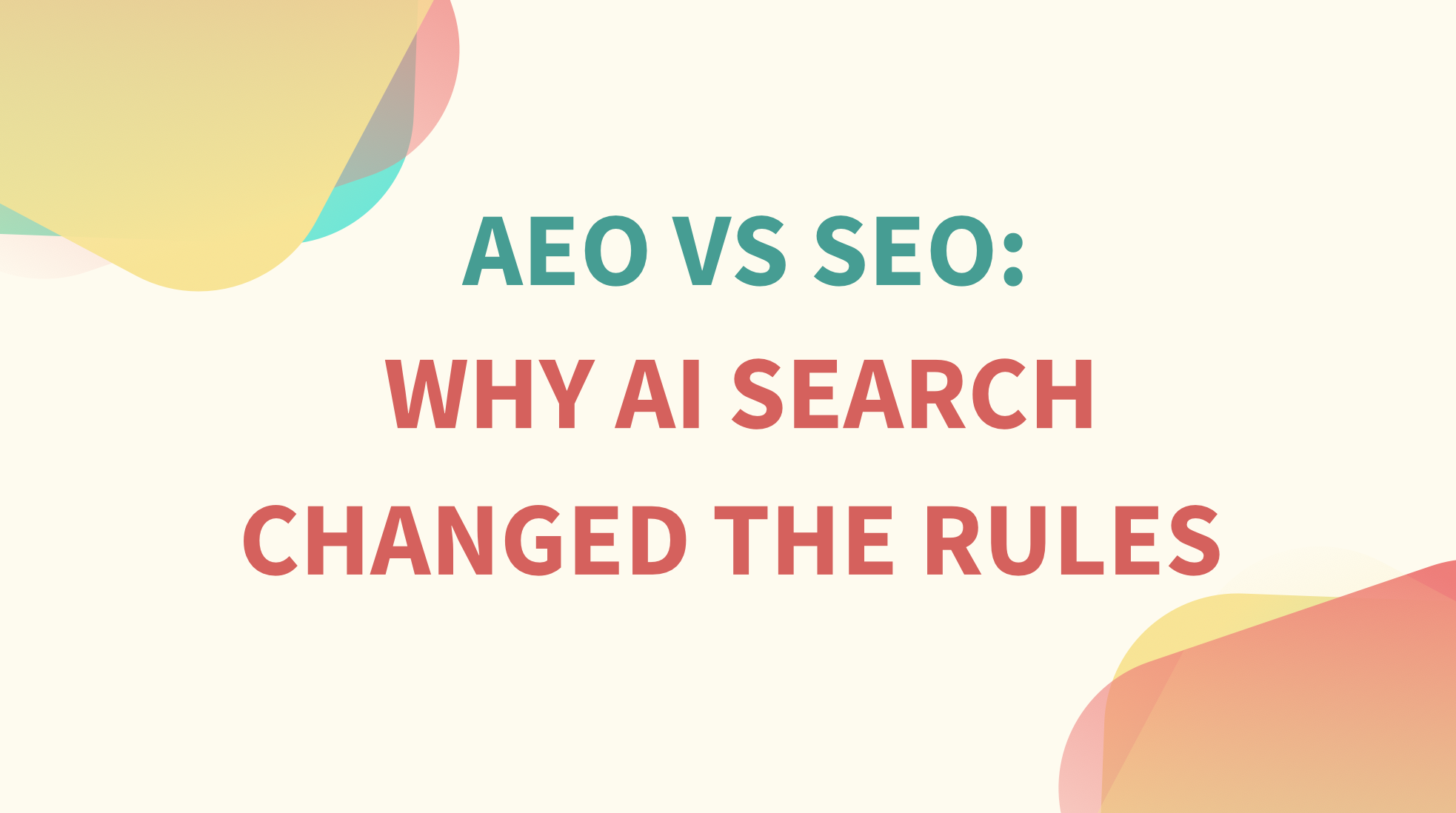 AEO vs SEO: Why AI Search Changed the Rules