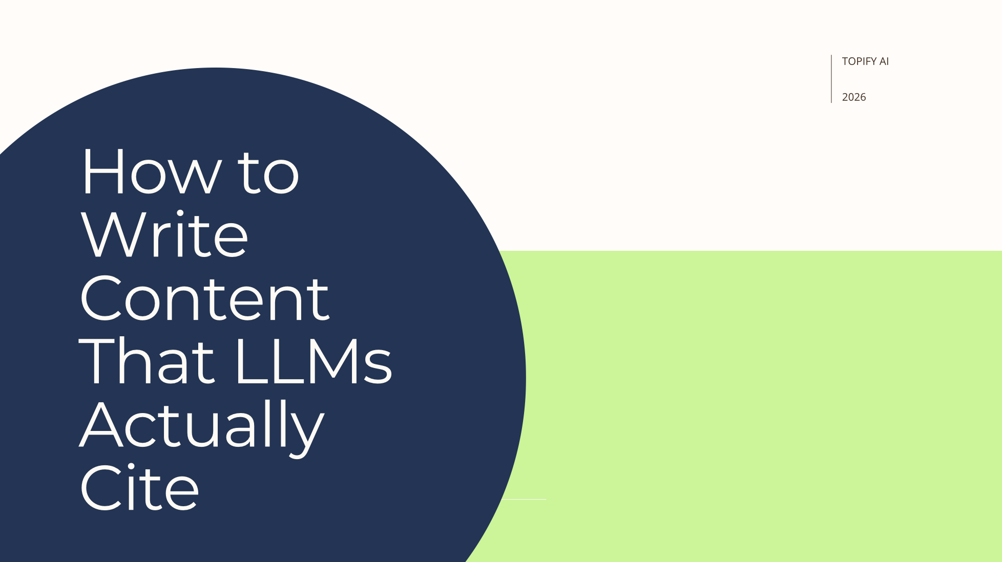 How to Write Content That LLMs Actually Cite
