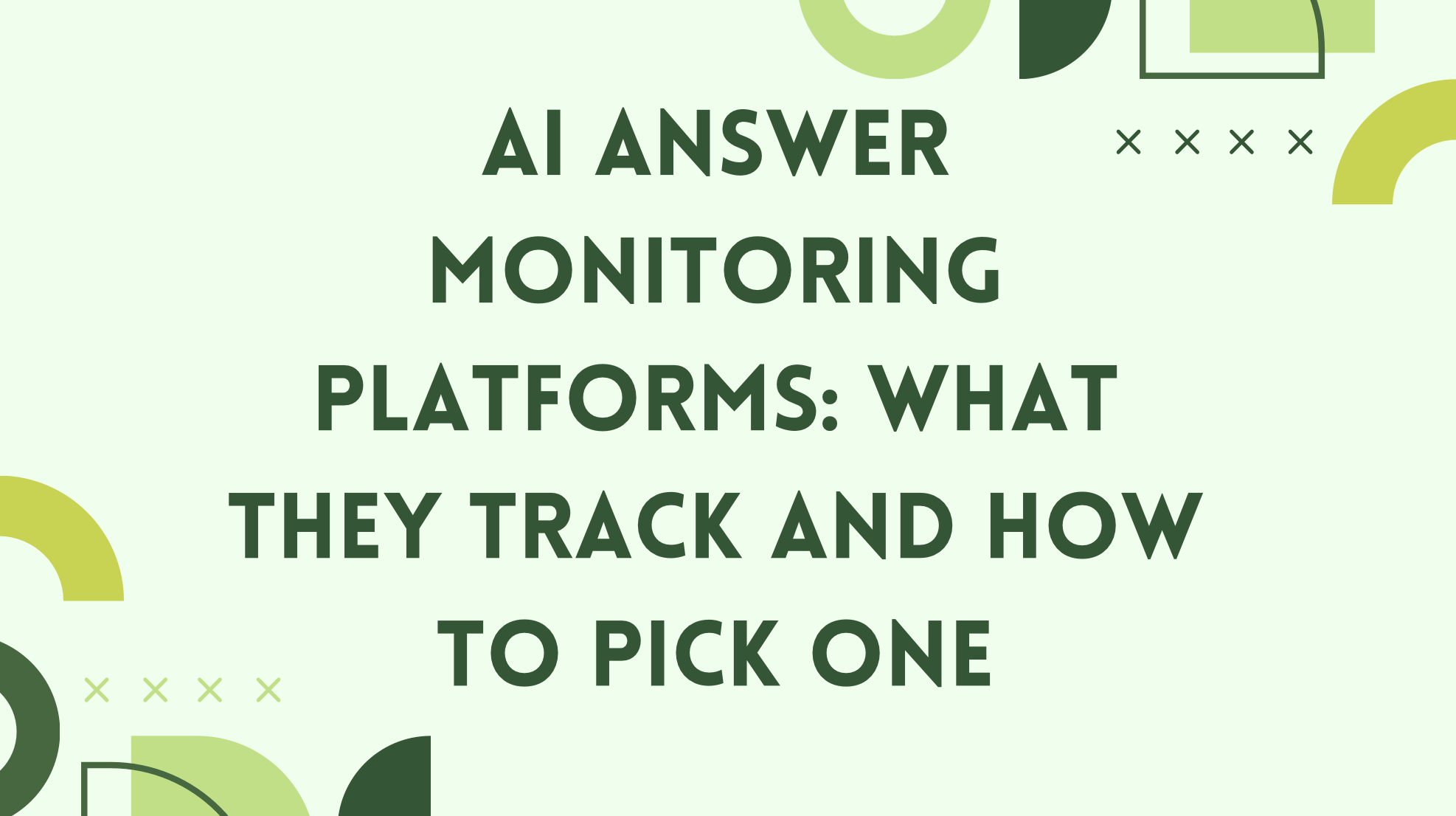 AI answer monitoring platform