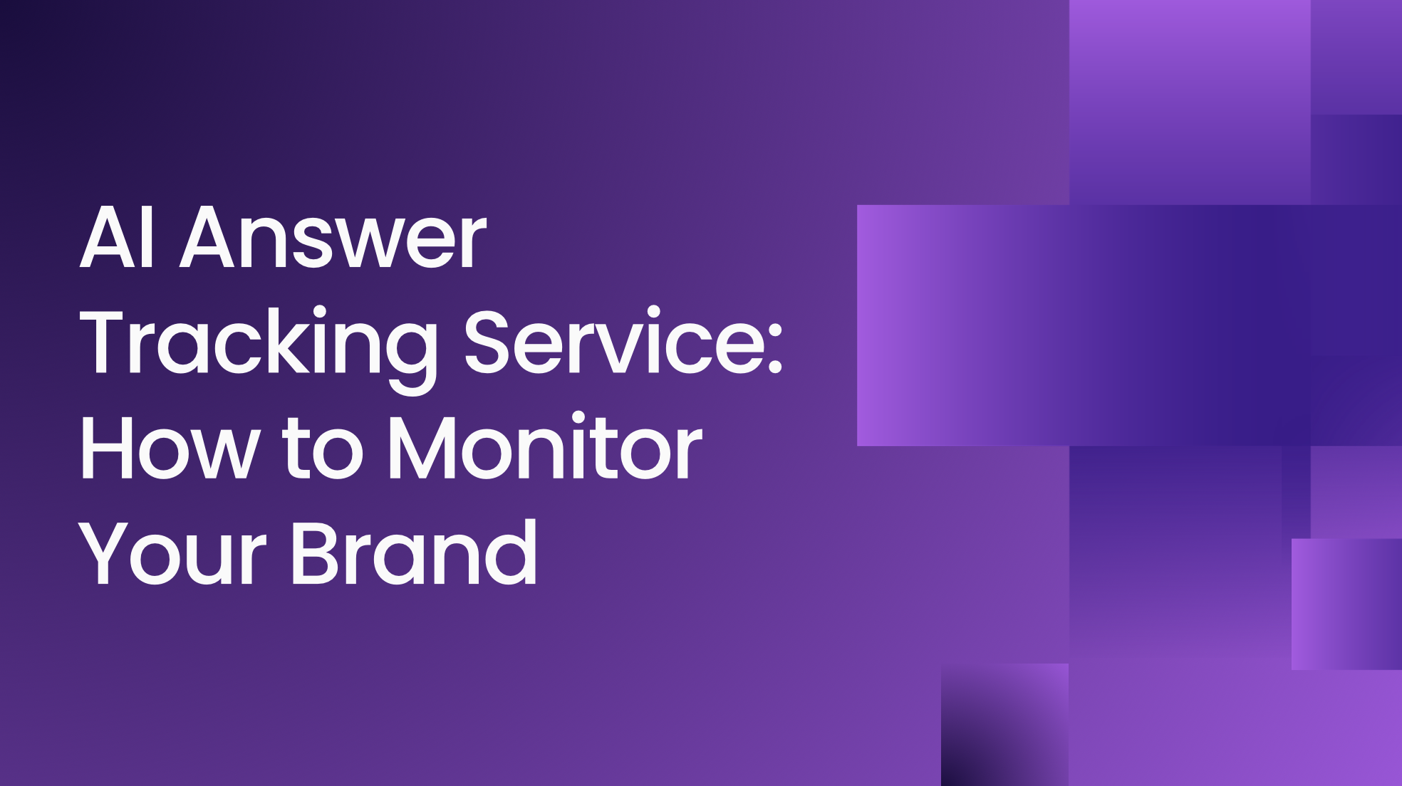 AI answer tracking service
