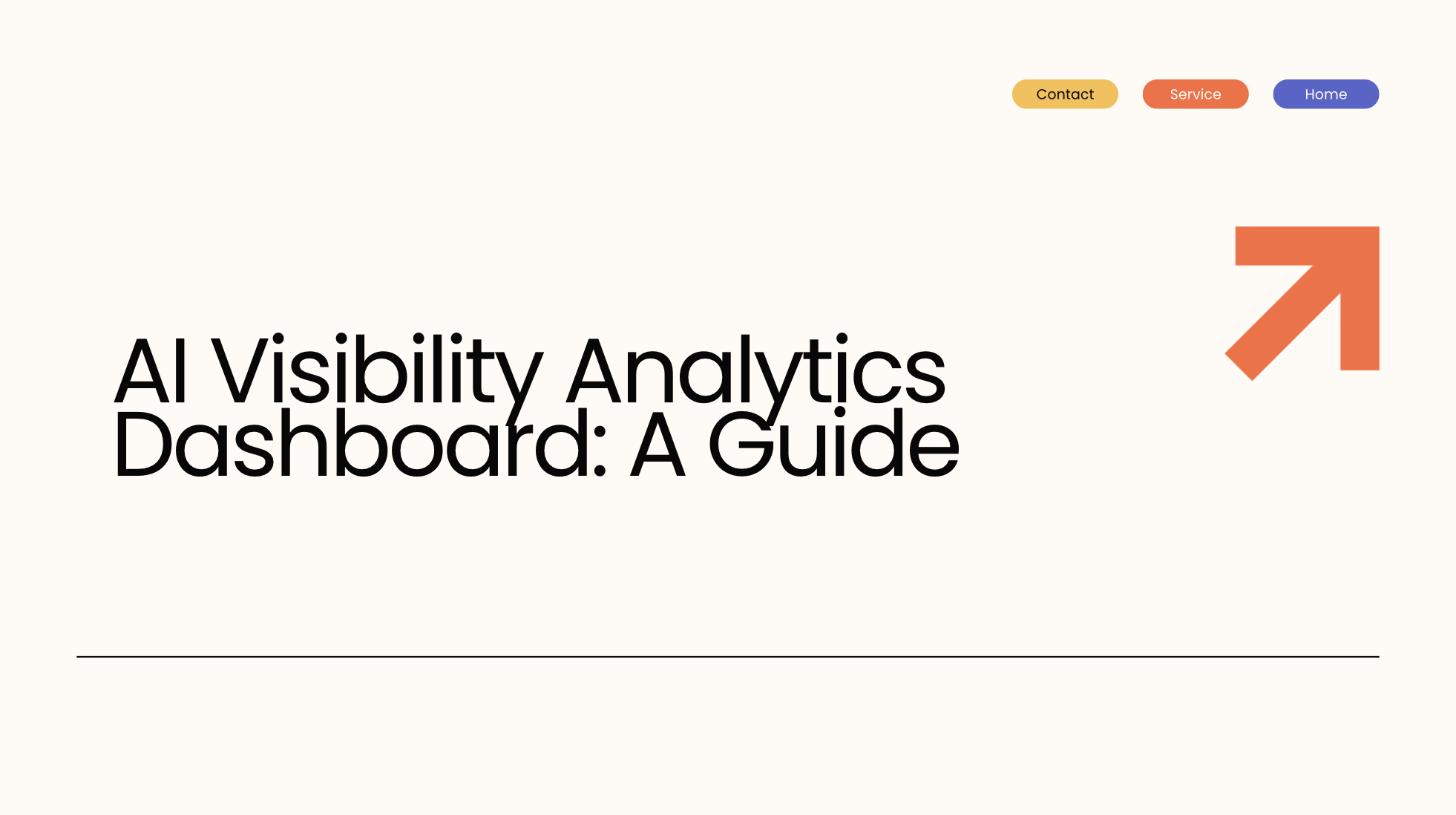 AI visibility analytics dashboard