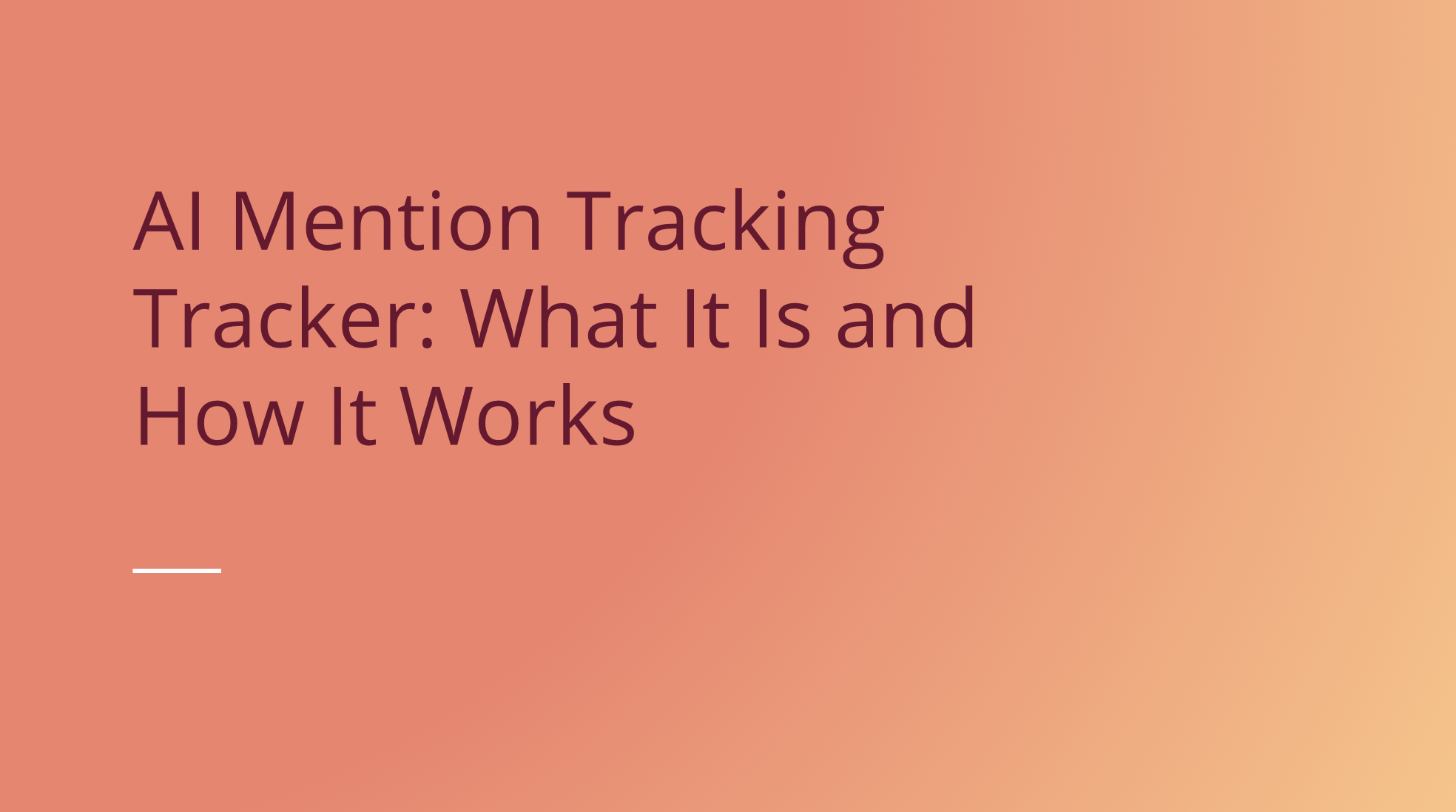 AI mention tracking tracker