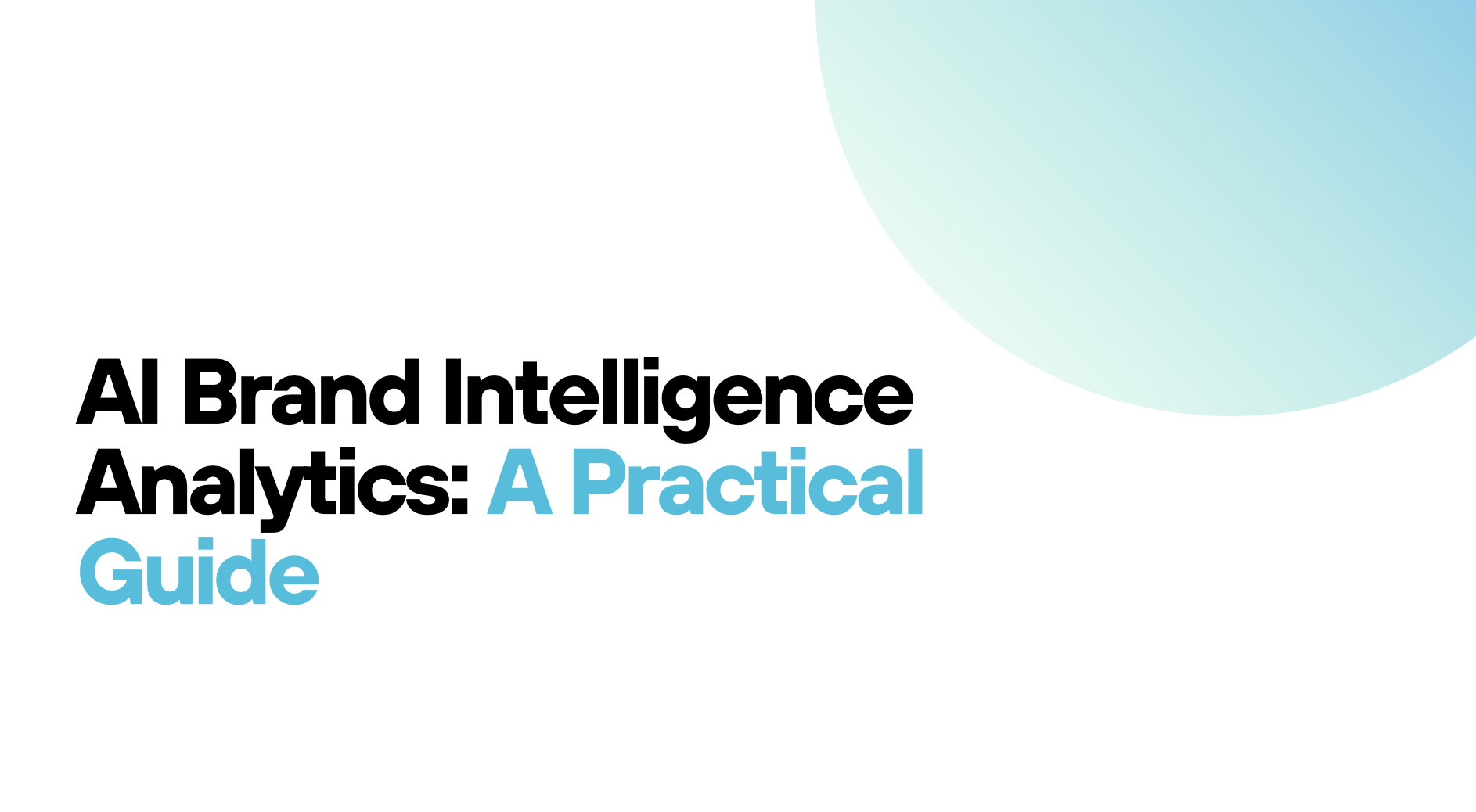 AI brand intelligence analytics