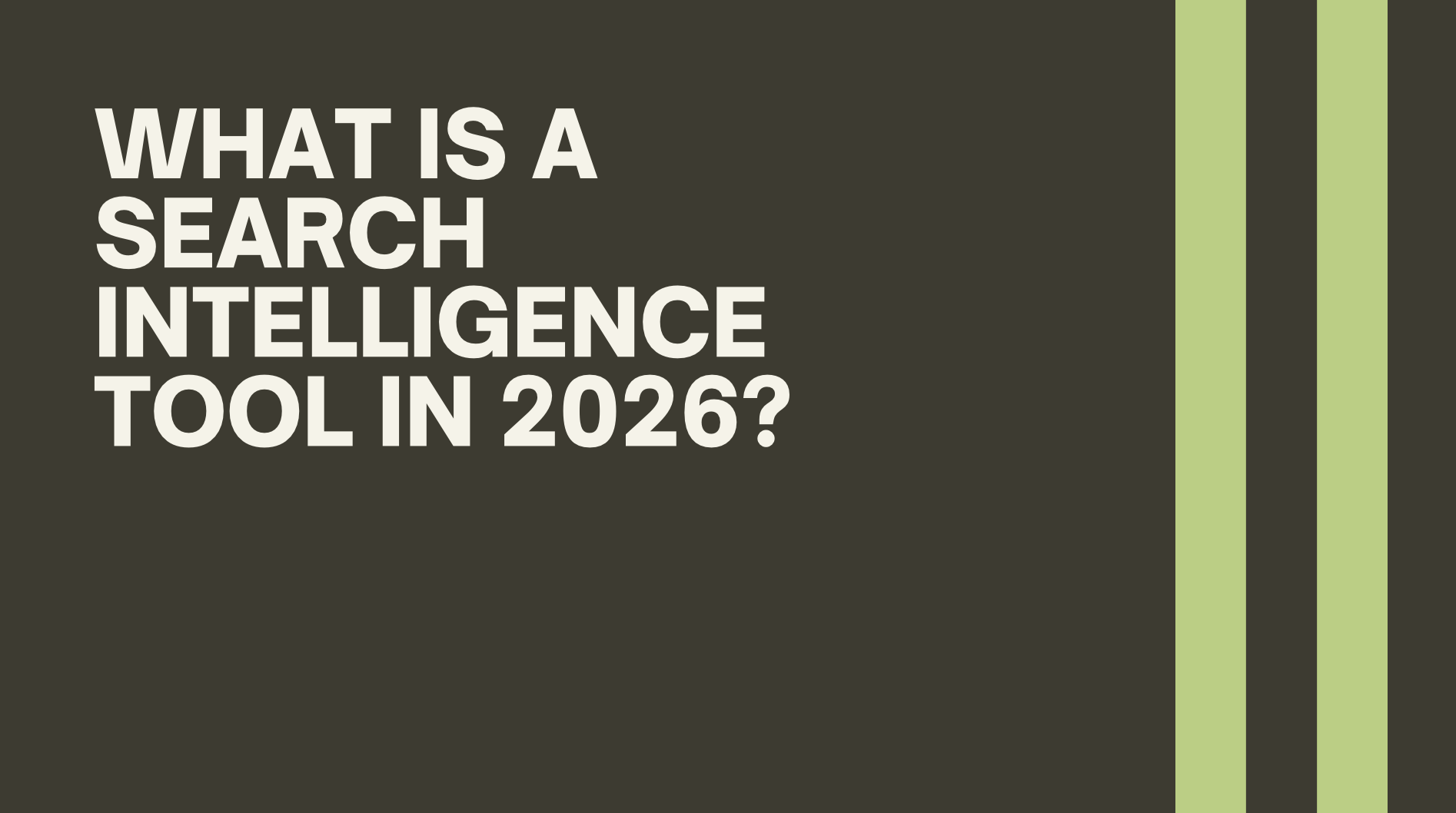 search intelligence tool