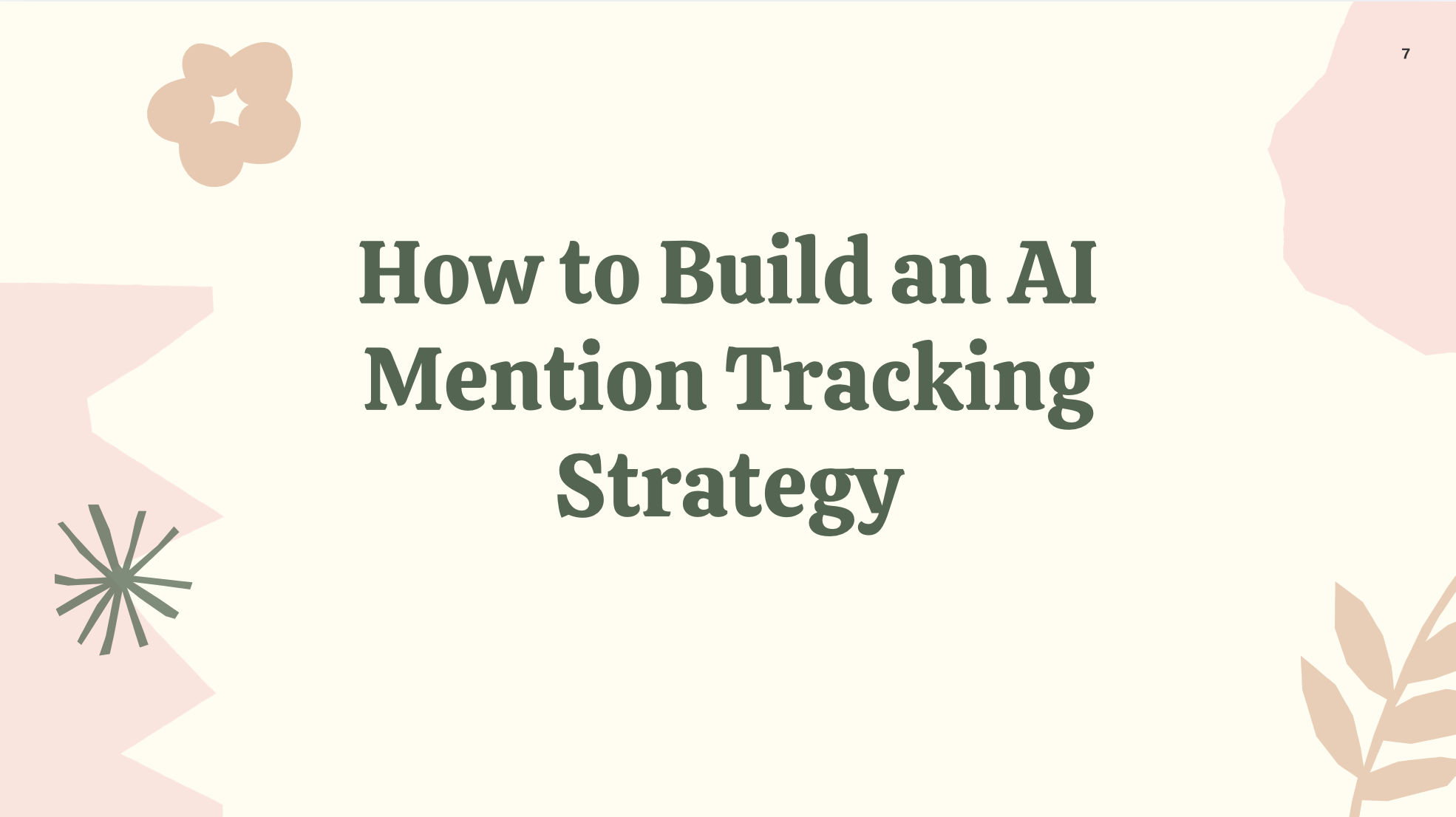 AI mention tracking strategy