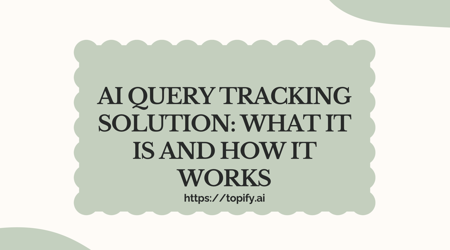 AI query tracking solution