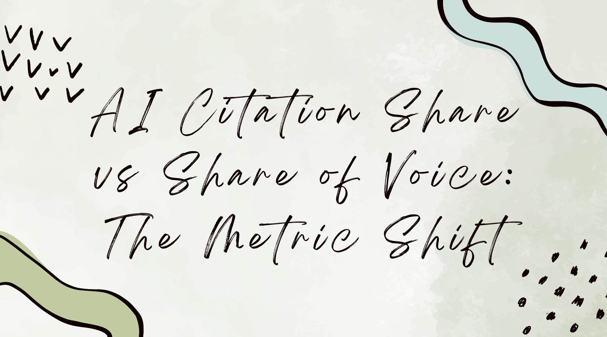 AI Citation Share vs Share of Voice: The Metric Shift