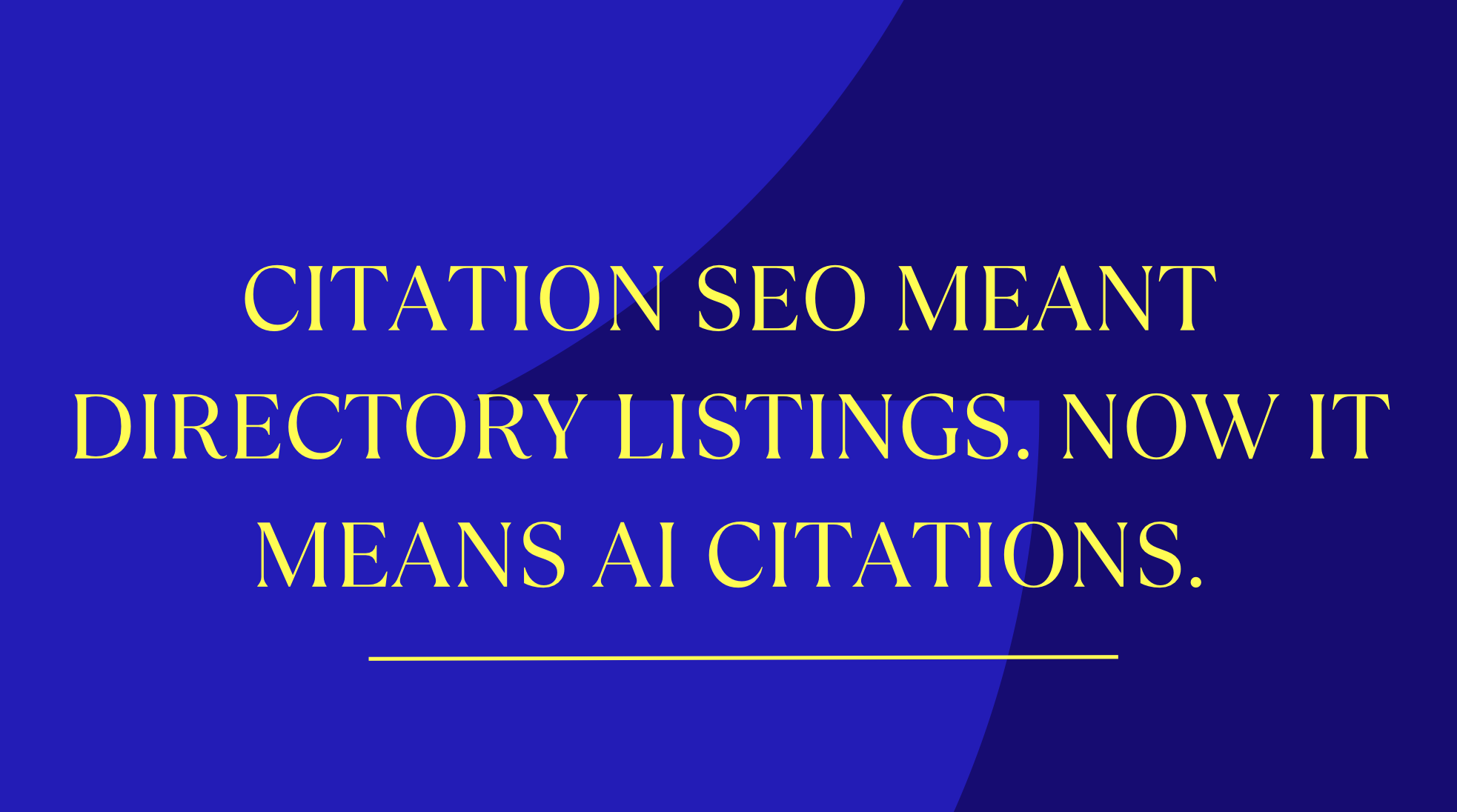 Citation SEO Meant Directory Listings. Now It Means AI Citations.