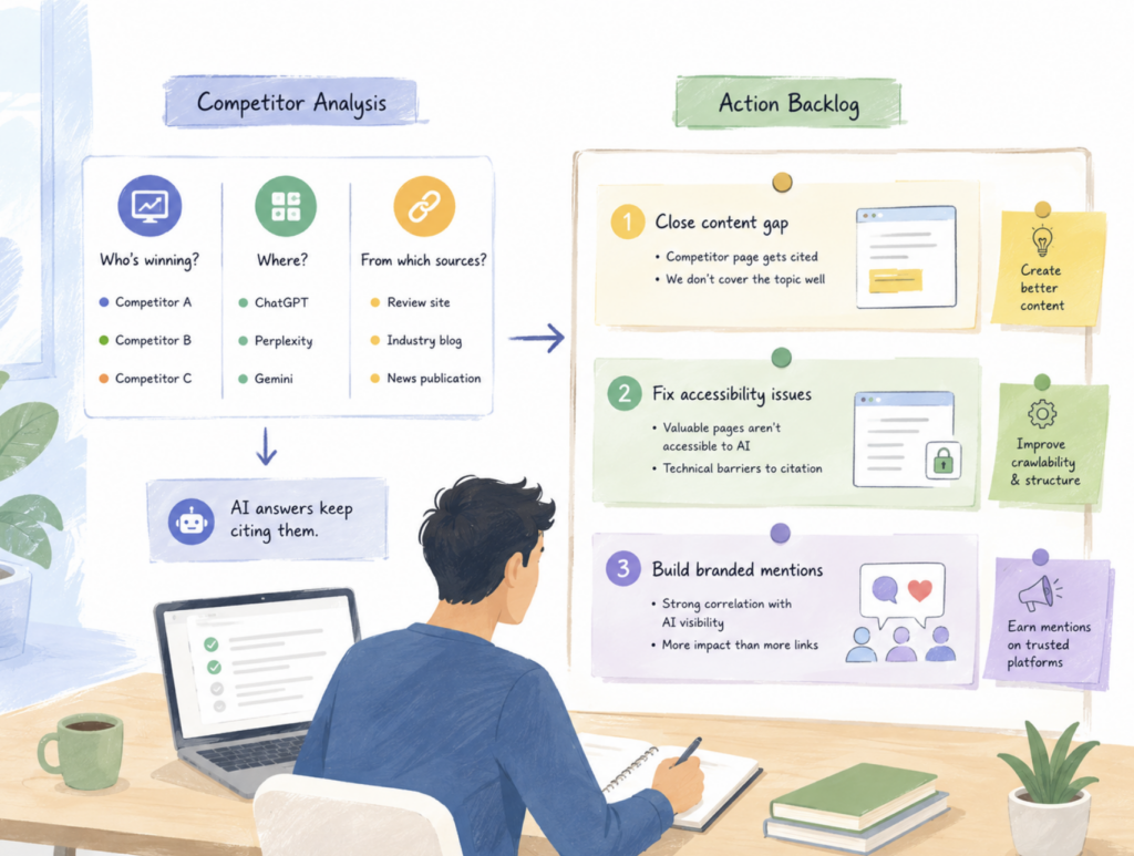 How to Run a Competitor Analysis for AI Search, Not Just Google