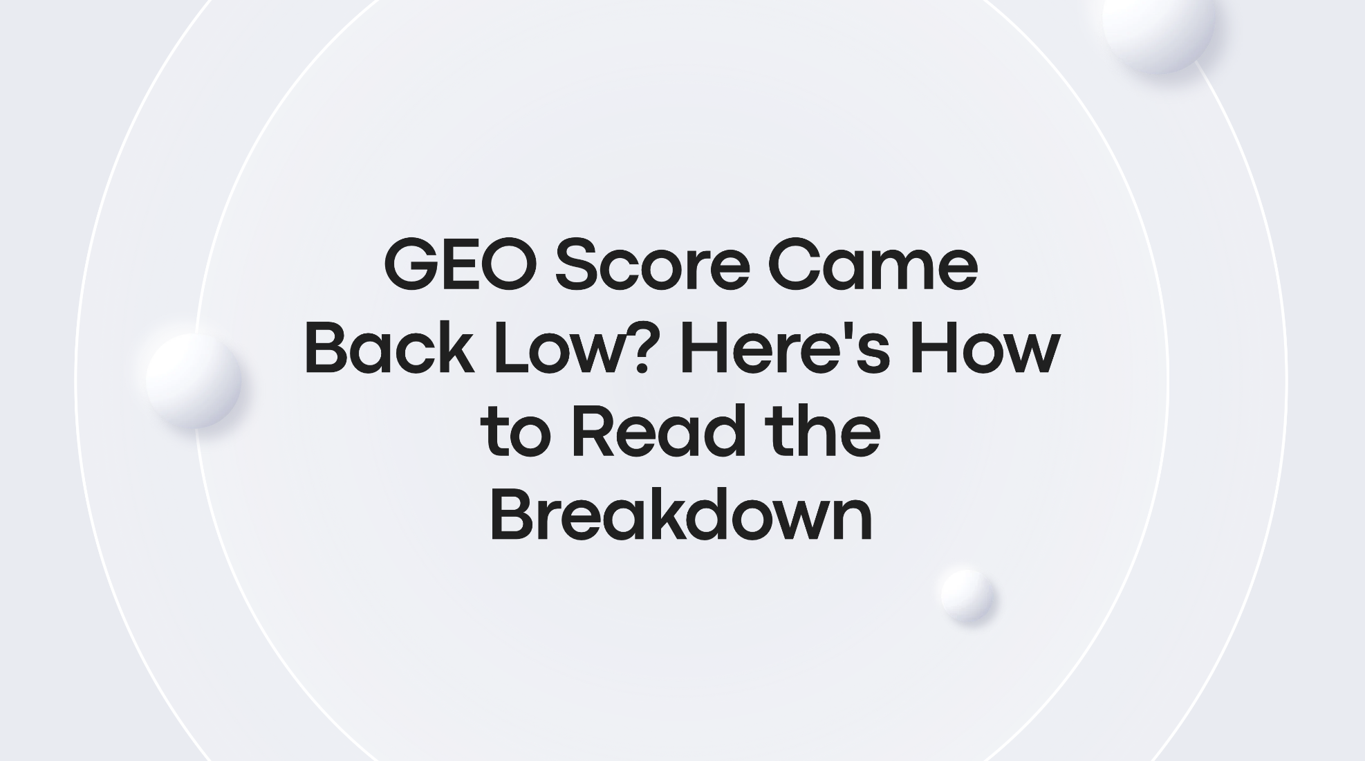 geo score